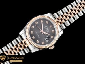 RDJ0266A - DateJust Jub Flt RGSS Dark Grey Diam BP A3135 Mod - 10.jpg